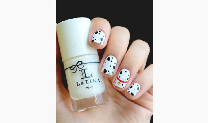 unhas decoradas da Disney 101 Dálmatas Pinterest