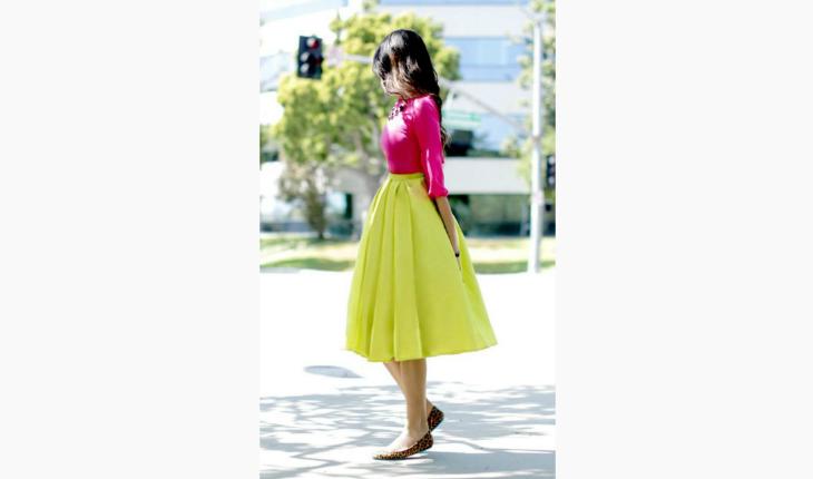looks com cores flúor color block rosa e amarelo pinterest