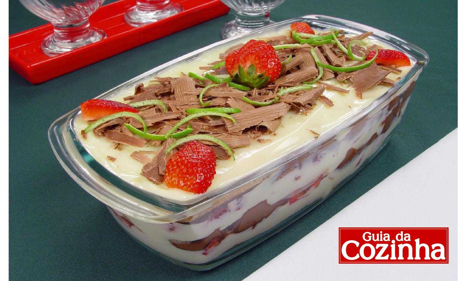 Foto da receita de pavê de limão e Nutella®