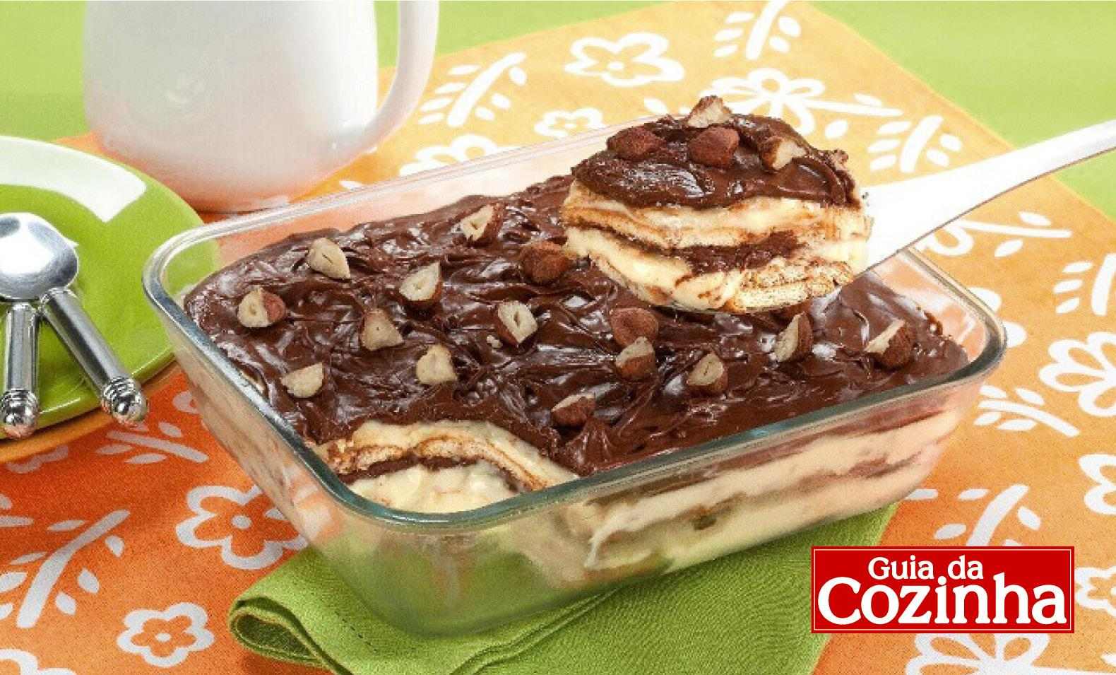 Foto com a receita de pavê de Nutella®