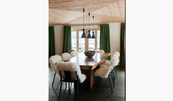 pelego na decoração nas cadeiras mesa de jantar pinterest