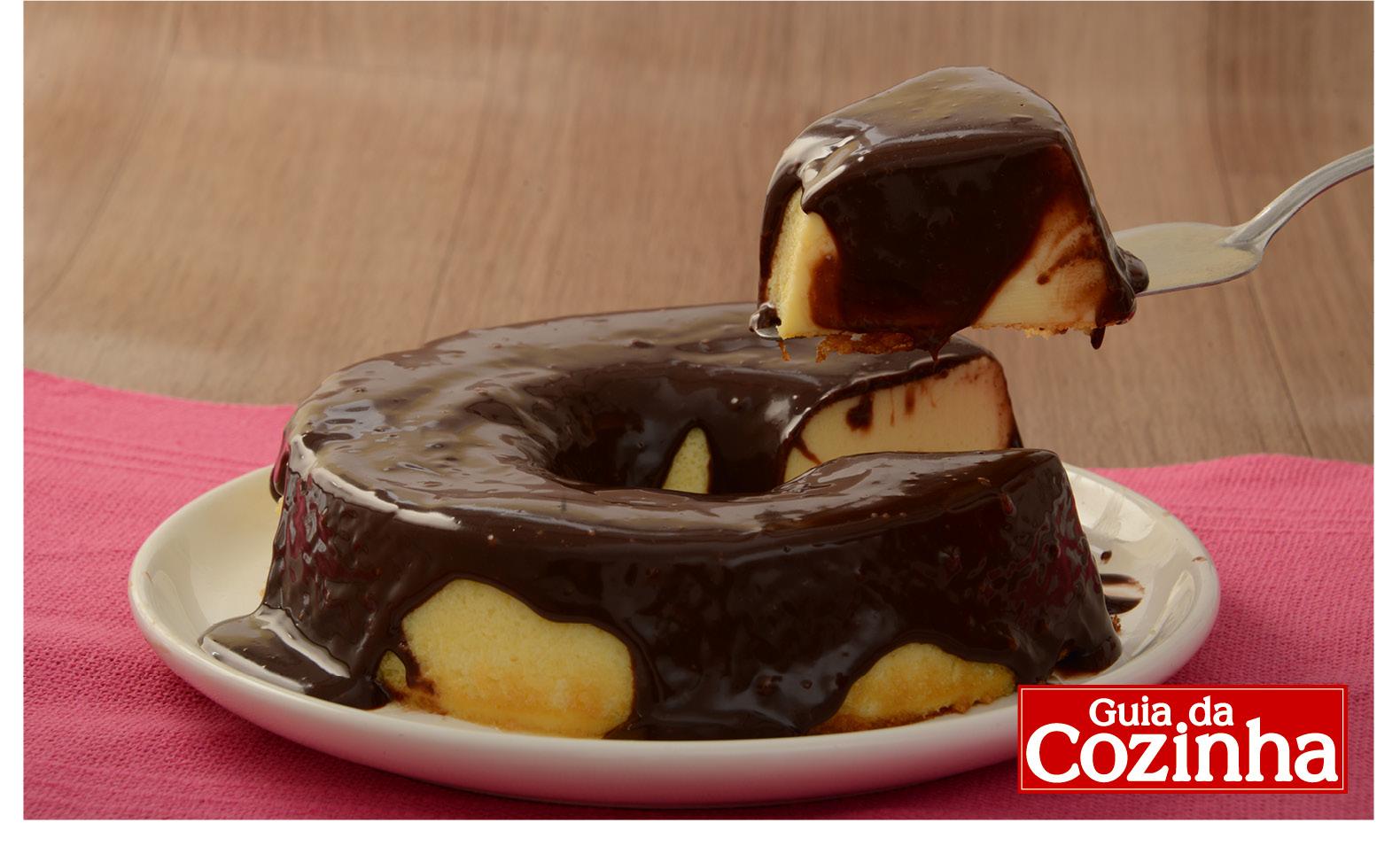 Foto com a receita do pudim de leite Ninho® e Nutella®