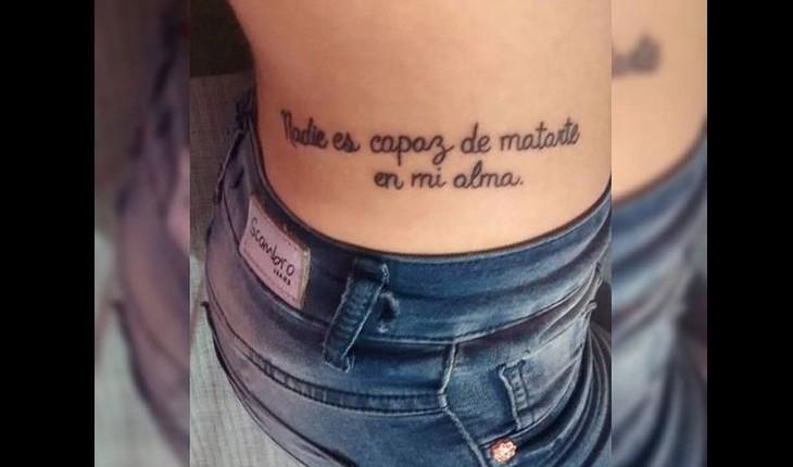 tatuagem escrito 