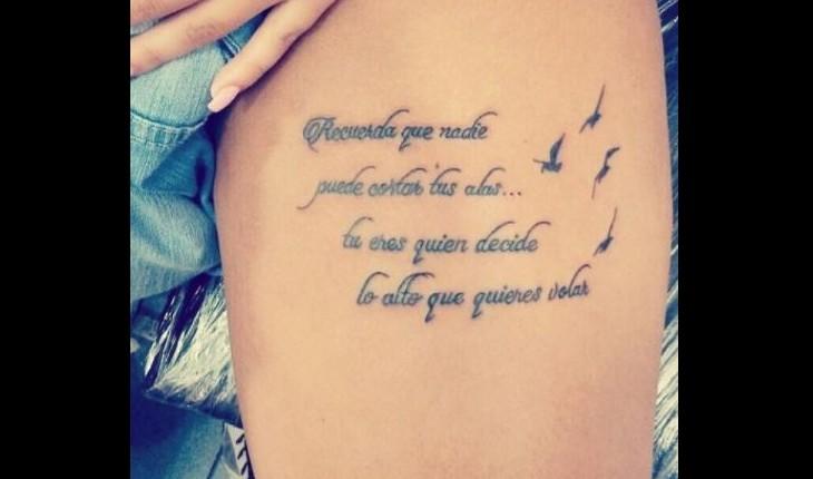 tatuagem escrito 