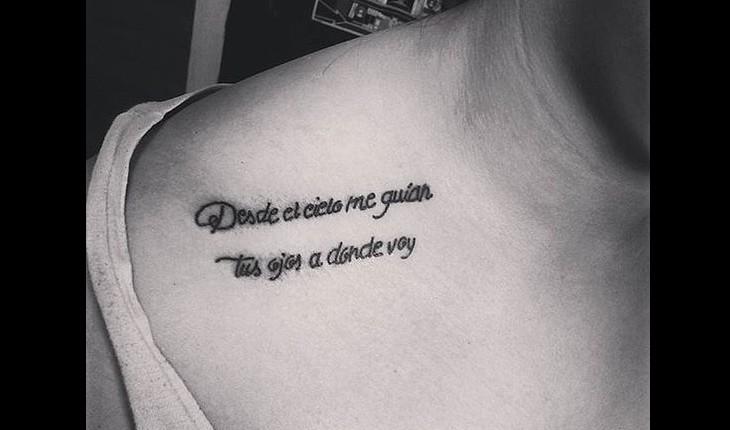 tatuagem escrito 