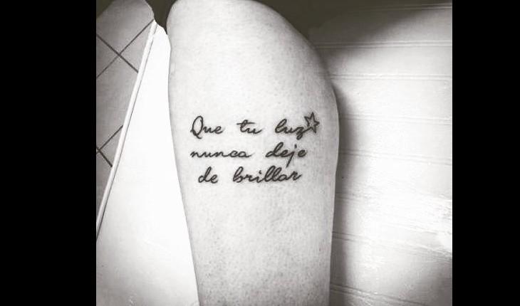 tatuagem escrito 
