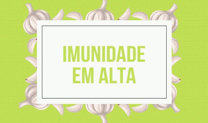 Benefícios do alho para a saúde. Na foto, uma placa que tá escrito um dos benefícios do alho