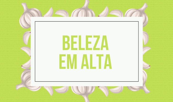 Benefícios do alho para a saúde. Na foto, uma placa que tá escrito um dos benefícios do alho
