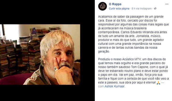O Rappa fala de Miranda