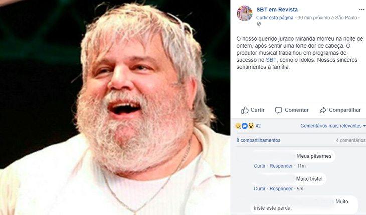 sbt em revista fala sobre Miranda