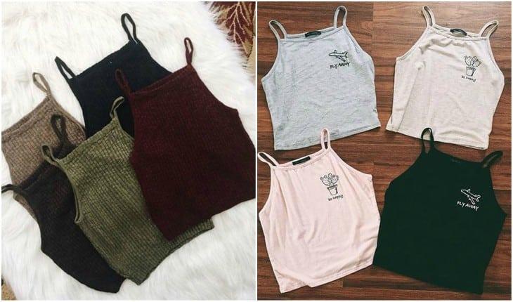 Inspire-se no decote halter, que voltou com tudo nos biquínis, top cropped e vestidos