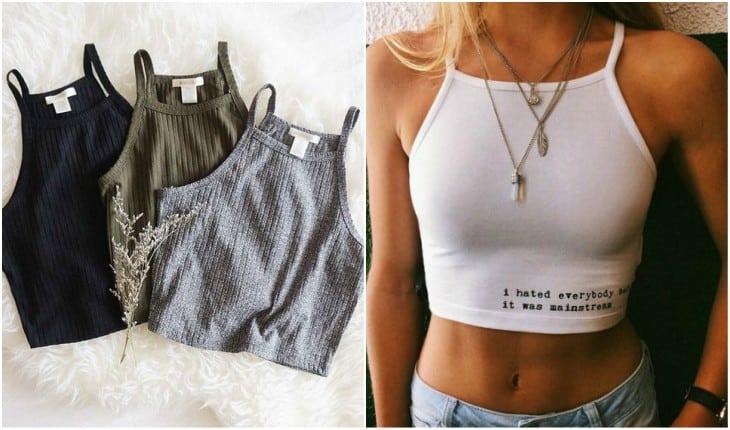Inspire-se no decote halter, que voltou com tudo nos biquínis, top cropped e vestidos