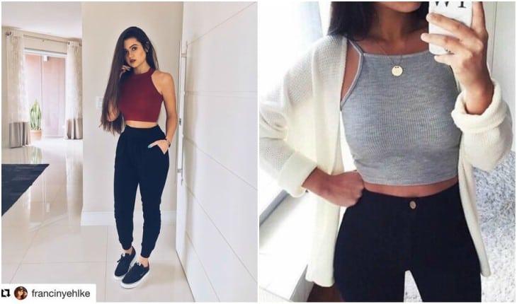 Inspire-se no decote halter, que voltou com tudo nos biquínis, top cropped e vestidos