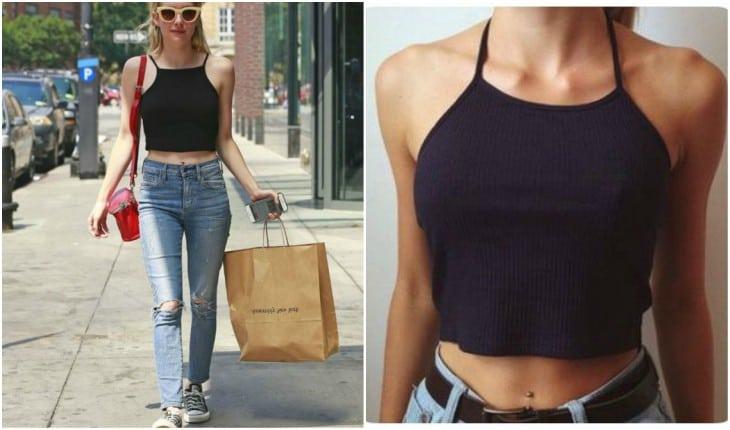 Inspire-se no decote halter, que voltou com tudo nos biquínis, top cropped e vestidos