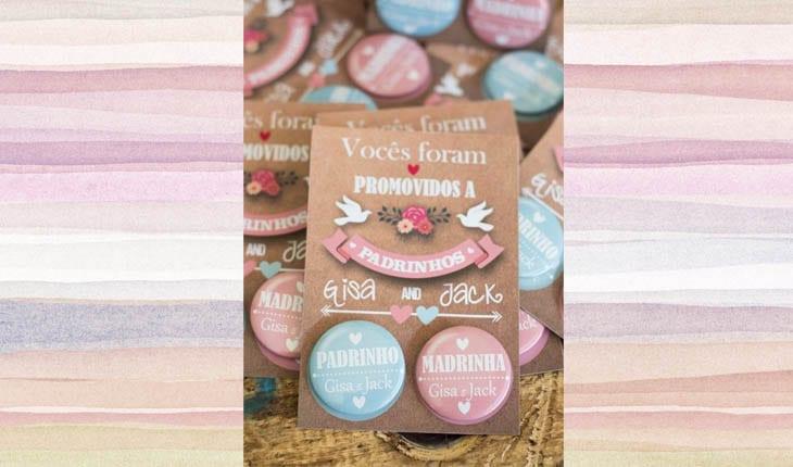 convite para padrinhos de casamento