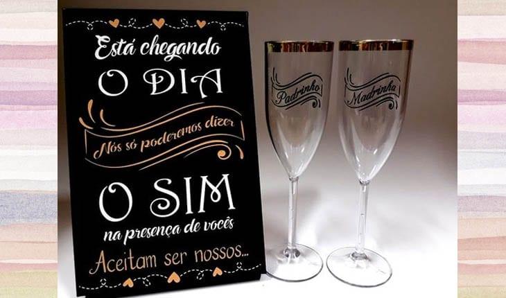 convite para padrinhos de casamento