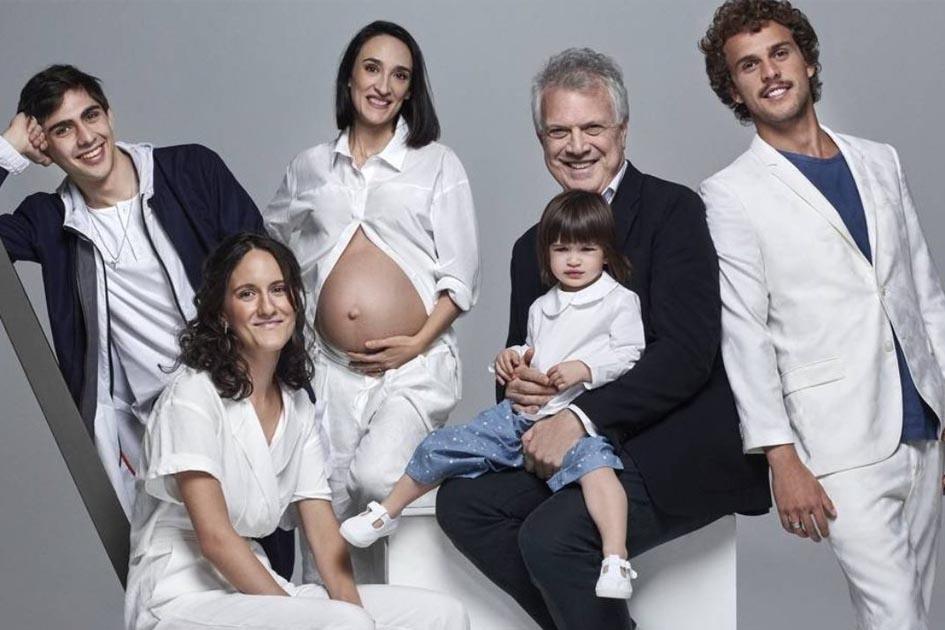 Pedro Bial e filhos