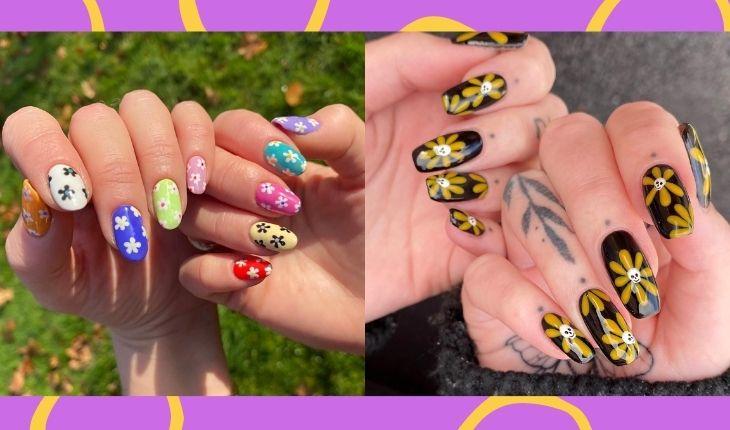 Nail Art Flores