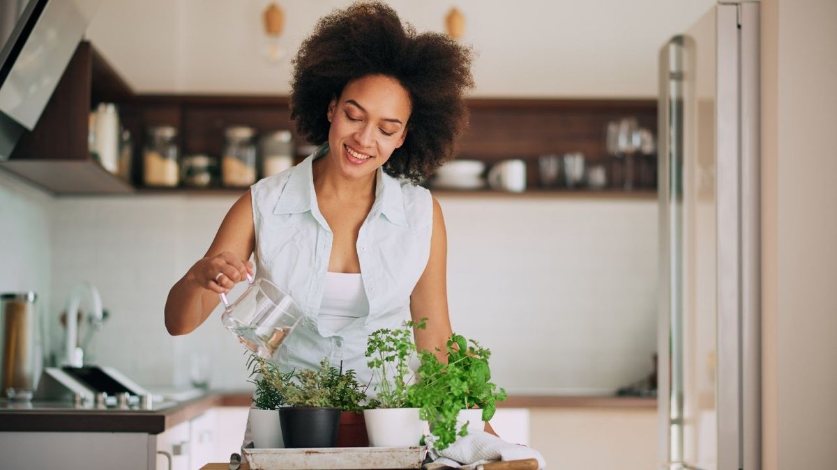 Cultivar uma horta em casa pode servir como uma ótima maneira de se distrair