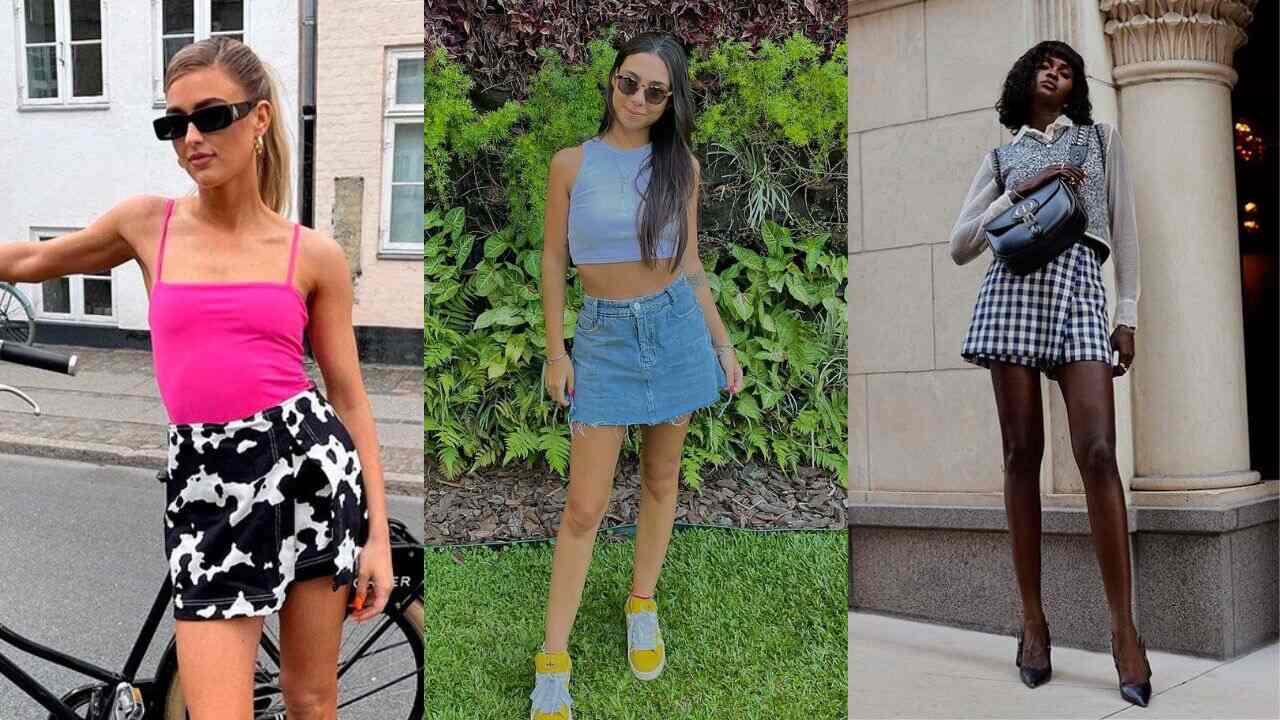 Jeans, alfaiataria ou estampas? Veja algumas ideias para apostar no short-saia e montar looks para diferentes ocasiões